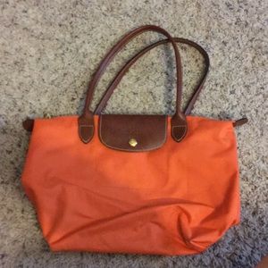 small orange longchamp